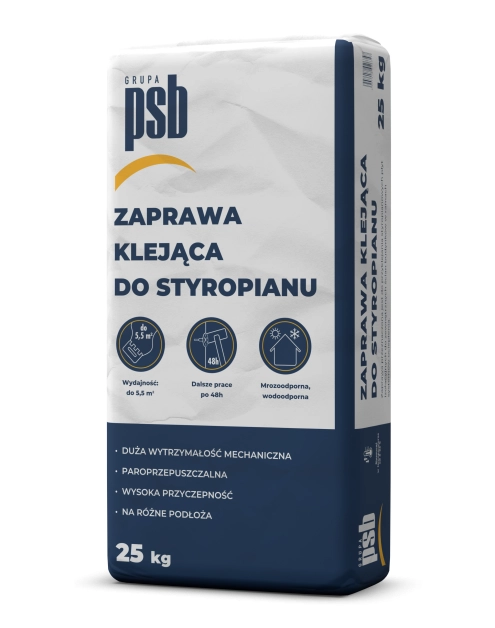 Zdjęcie: Zaprawa klejąca do styropianu 25 kg PSB