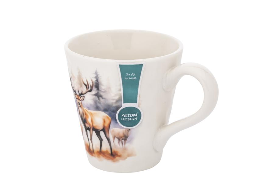 Zdjęcie: Kubek stożek 480 ml dekoracja jeleń A ALTOM DESIGN