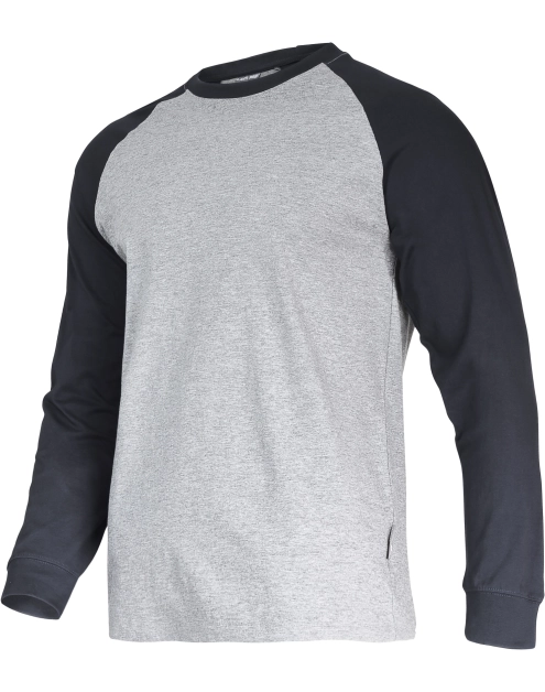 Zdjęcie: Koszulka z długim rękawem 190g/m2, szaro-czarna, 2XL, CE, LAHTI PRO