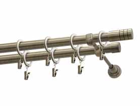 Karnisz podwójny 19/19 mm Zylinder 240 cm mosiądz GARDINIA