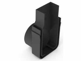 Ścianka zamykająca z odpływem DN 50 mm Slimline ACO