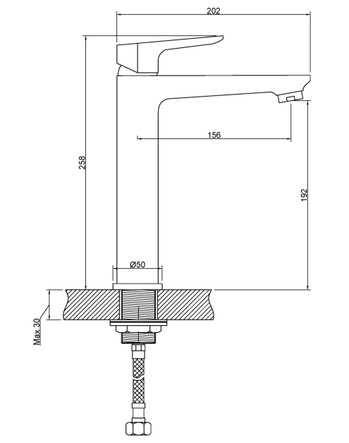 Zdjęcie: Bateria umywalkowa Dokos chrom INVENA