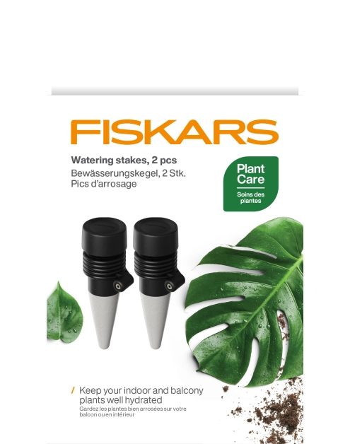 Zdjęcie: Stożki nawadniające do roślin Plant Care 2 sztuki FISKARS