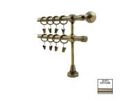 Zdjęcie: Karnisz Hefajstos Plus fi 16 mm - 240 cm kulka złoto (folia) KARWEL