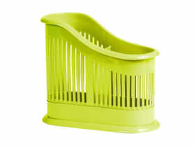 Ociekacz na sztućce Soleo 2-komorowy zielony DOMOTTI