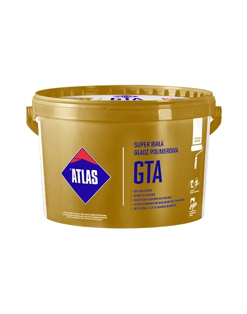 Zdjęcie: Gładź polimerowa Super biała 18 kg GTA ATLAS