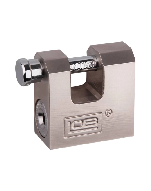 Zdjęcie: Kłódka trzpieniowa mosiężna satynowa 50 mm LOB