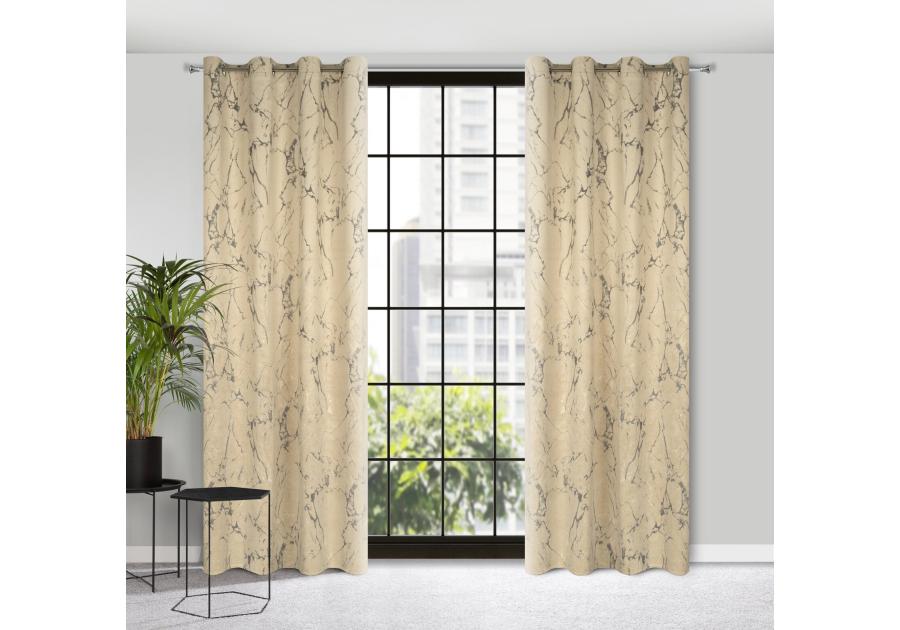 Zdjęcie: Zasłona gotowa Wera 140 x 250 cm kremowy EUROFIRANY