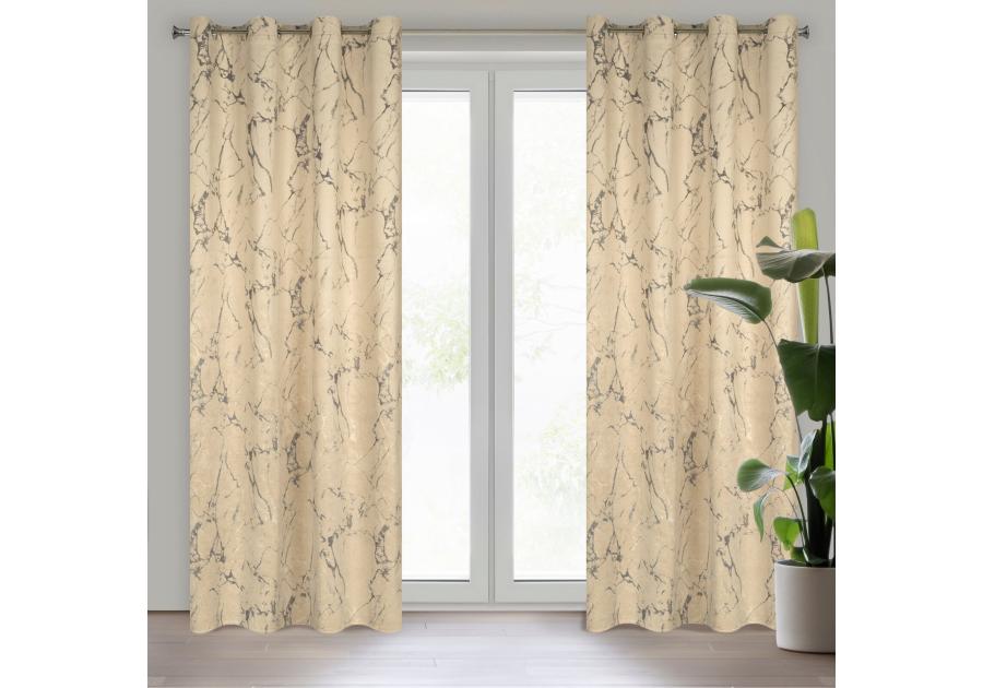 Zdjęcie: Zasłona gotowa Wera 140 x 250 cm kremowy EUROFIRANY