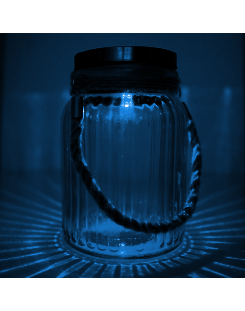 Zdjęcie: Lampa solana Lyon słoik szklany z pokrywką  POLUX
