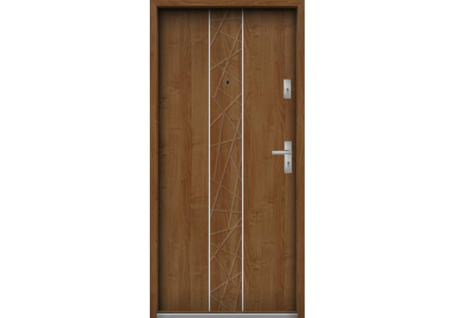 Zdjęcie: Drzwi wejściowe do mieszkań Bastion A-40 Olcha 80 cm lewe ODO KR CENTER