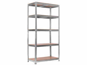 Regał metalowy 180x80x30 cm ocynkowany 5-półkowy z MDF 5 mm TC-030A PSB