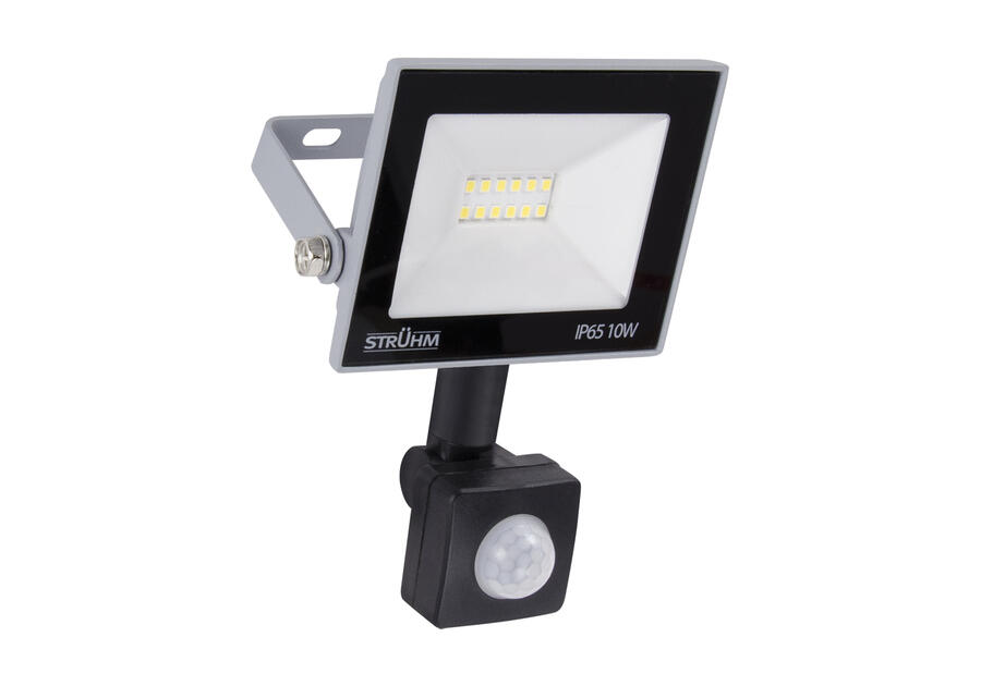 Zdjęcie: Naświetlacz SMD LED z czujnikiem ruchu Kroma LED S 10 W Grey CW kolor szary 10 W STRUHM