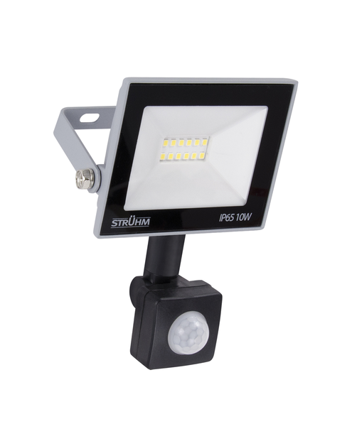 Zdjęcie: Naświetlacz SMD LED z czujnikiem ruchu Kroma LED S 10 W Grey CW kolor szary 10 W STRUHM