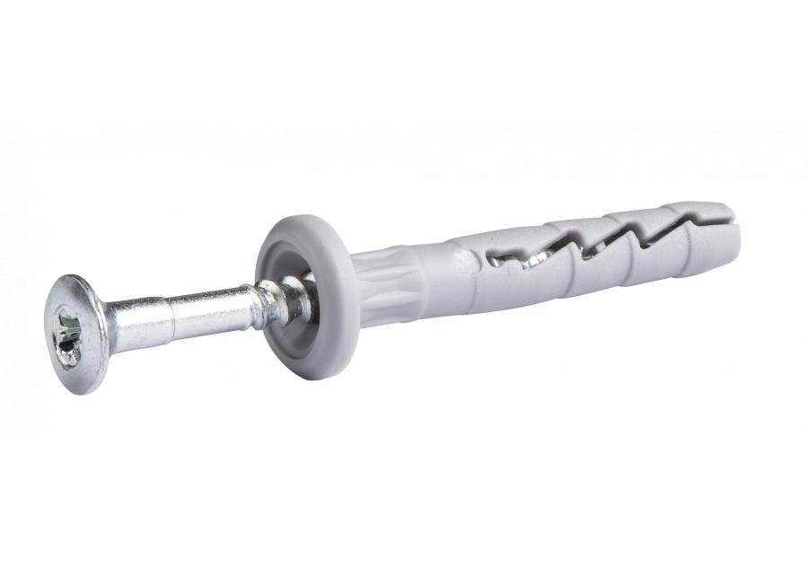 Zdjęcie: Kołek wbijany FX-N-K nylonowy szybkiego montażu z kołnierzem 6x60 mm 100 szt. RAWLPLUG