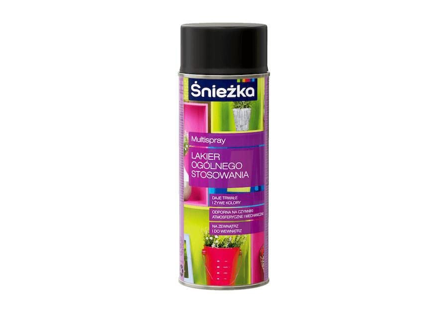 Zdjęcie: Spray uniwersalny Multi czarny mat 400 ml ŚNIEŻKA