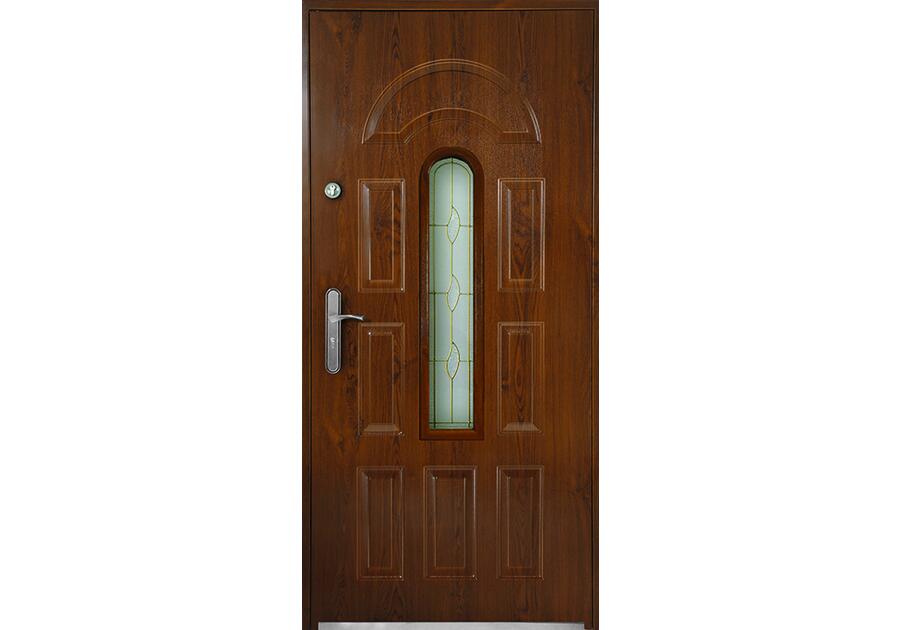 Zdjęcie: Drzwi zewnętrzne Jamjka 90 cm prawe orzech S-DOOR