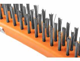 Szczotka druciana, drut stalowy, 3x19 rzędów, ze skrobakiem NEO