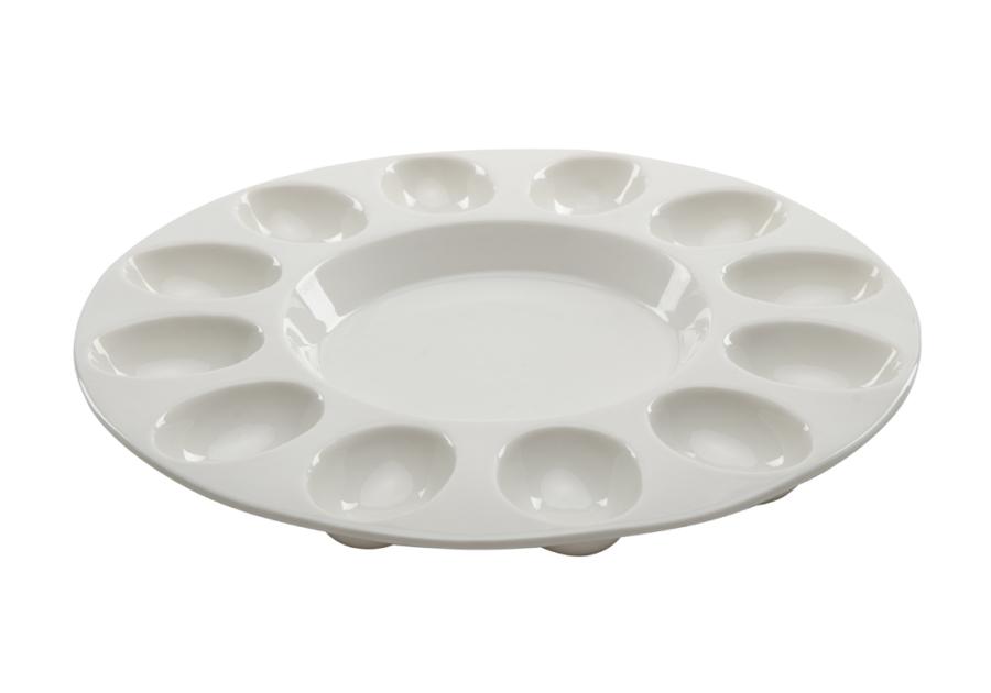 Zdjęcie: Talerz do jajek biały Premium FLORINA