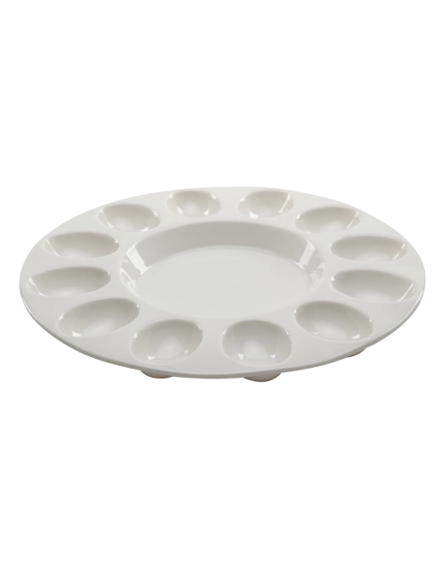 Zdjęcie: Talerz do jajek biały Premium FLORINA