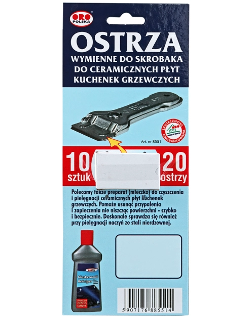 Zdjęcie: Ostrza zapasowe do skrobaka ORO