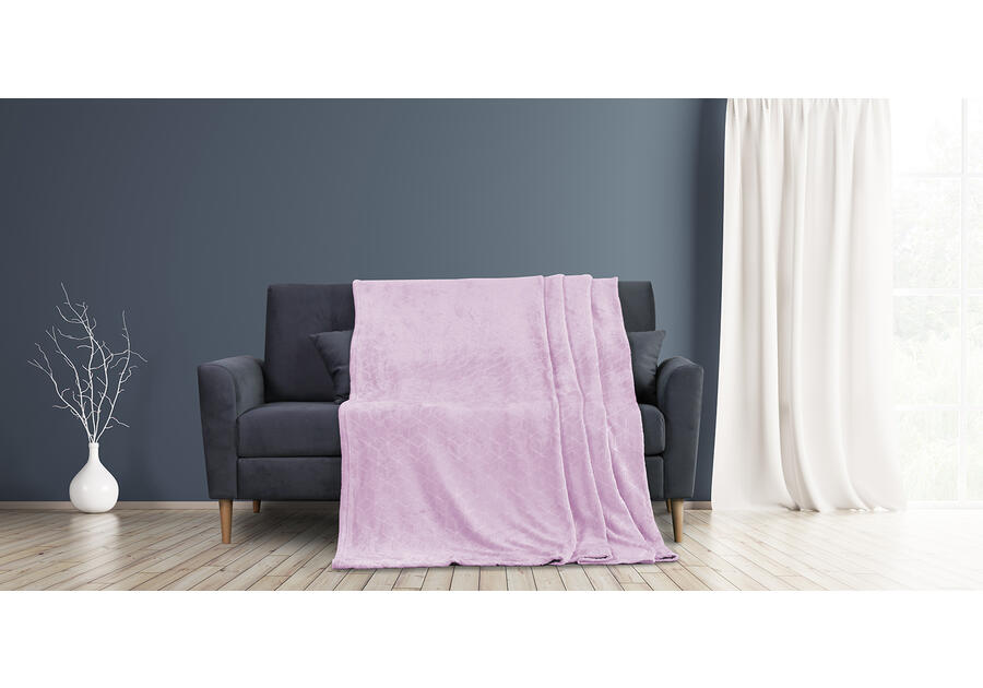 Zdjęcie: Koc Nessa powderpink 70x150 cm AMELIAHOME