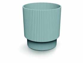 Doniczka Milly Round jasny szary, wysokość 15, 7 cm PROSPERPLAST