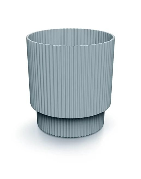 Zdjęcie: Doniczka Milly Round jasny szary, wysokość 15, 7 cm PROSPERPLAST