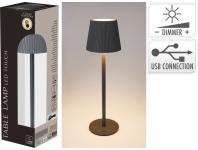 Zdjęcie: Lampa stołowa 10x36 cm szara KOOPMAN