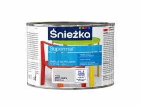 Emalia akrylowa Supremal A302 szary Jasny 0,4L ŚNIEŻKA