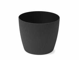 Osłonka-doniczka Magnolia recycled 160 mm jumper czarny LAMELA