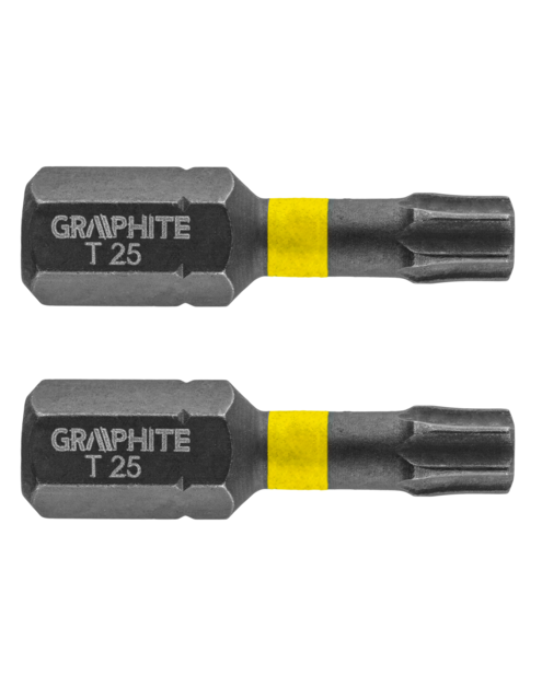 Zdjęcie: Bity udarowe TX25 x 25 mm- 2 szt. GRAPHITE