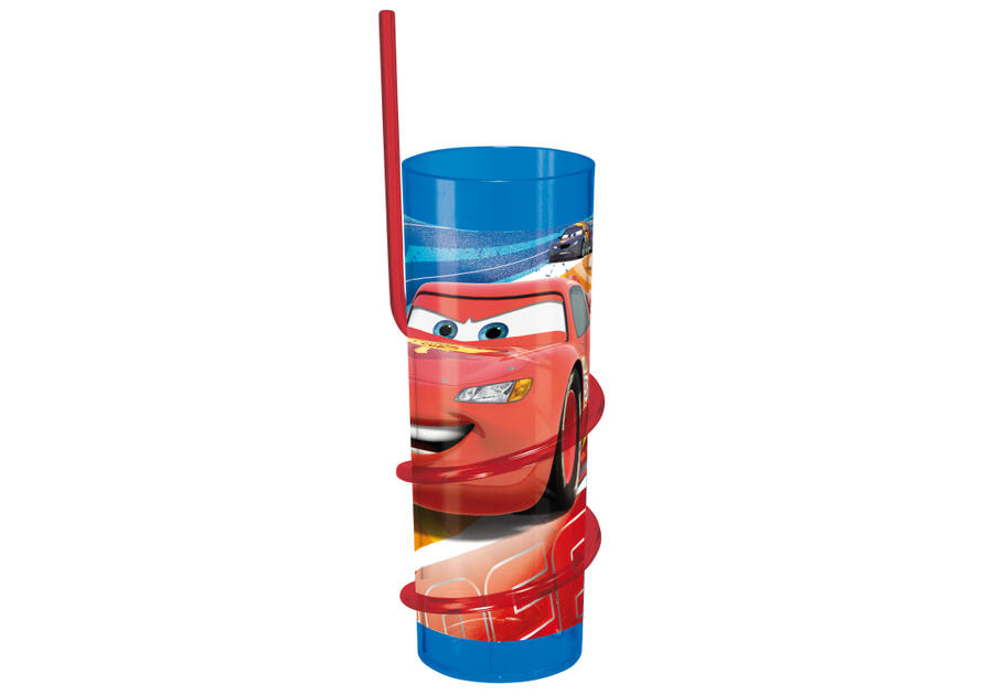 Zdjęcie: Szklanka z rurką Cars Raceway DISNEY