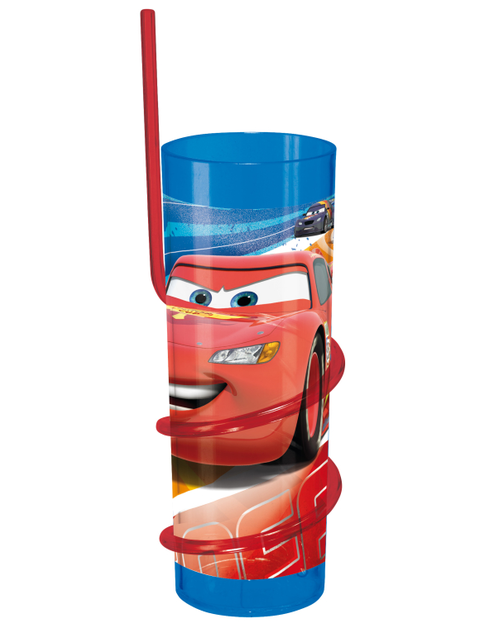 Zdjęcie: Szklanka z rurką Cars Raceway DISNEY