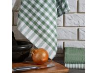 Zdjęcie: Komplet ręczników kuchennych Lucy biało - zielony 50x70 cm EUROFIRANY