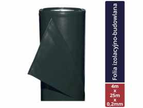 Folia izolacyjno-budowlana czarna 4x25 m - 0,2 mm TYTAN PROFESSIONAL