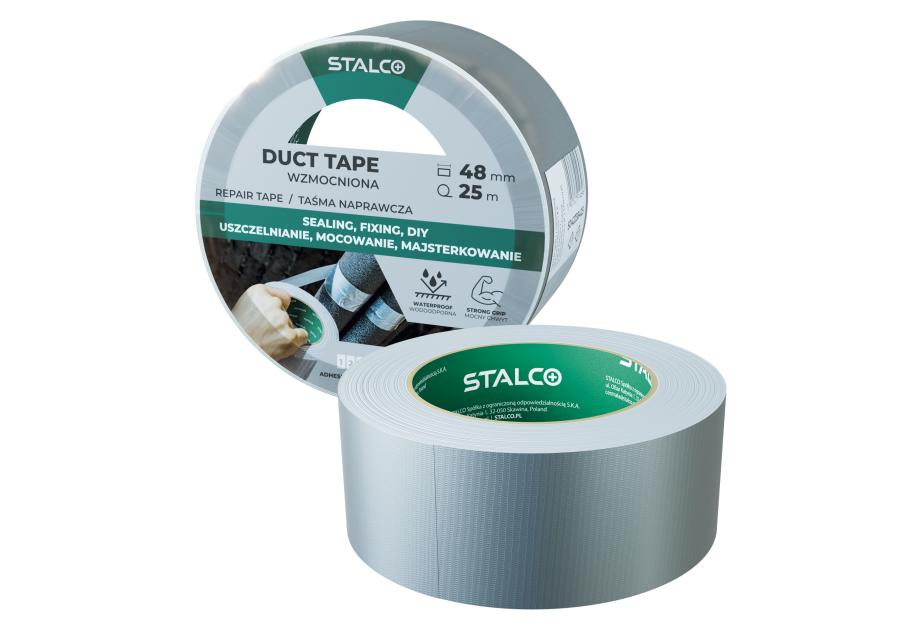Zdjęcie: Taśma naprawcza duct tape 48 mm x 5 m STALCO