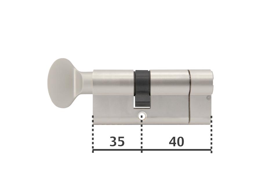 Zdjęcie: Wkładka z gałką Y2100 40/35G satyna YALE