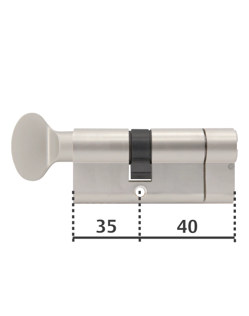 Zdjęcie: Wkładka z gałką Y2100 40/35G satyna YALE