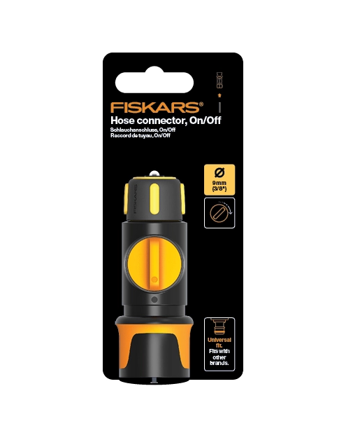 Zdjęcie: Szybkozłącze z zaworem regulacyjnym On/Off 9 mm - 3/8 FISKARS