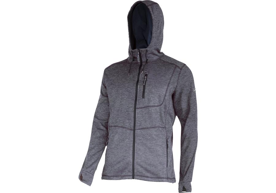 Zdjęcie: Bluza z kapturem i suwakiem szara, 2XL,CE,LAHTI PRO
