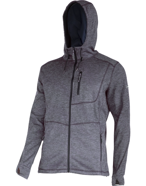 Zdjęcie: Bluza z kapturem i suwakiem szara, 2XL,CE,LAHTI PRO