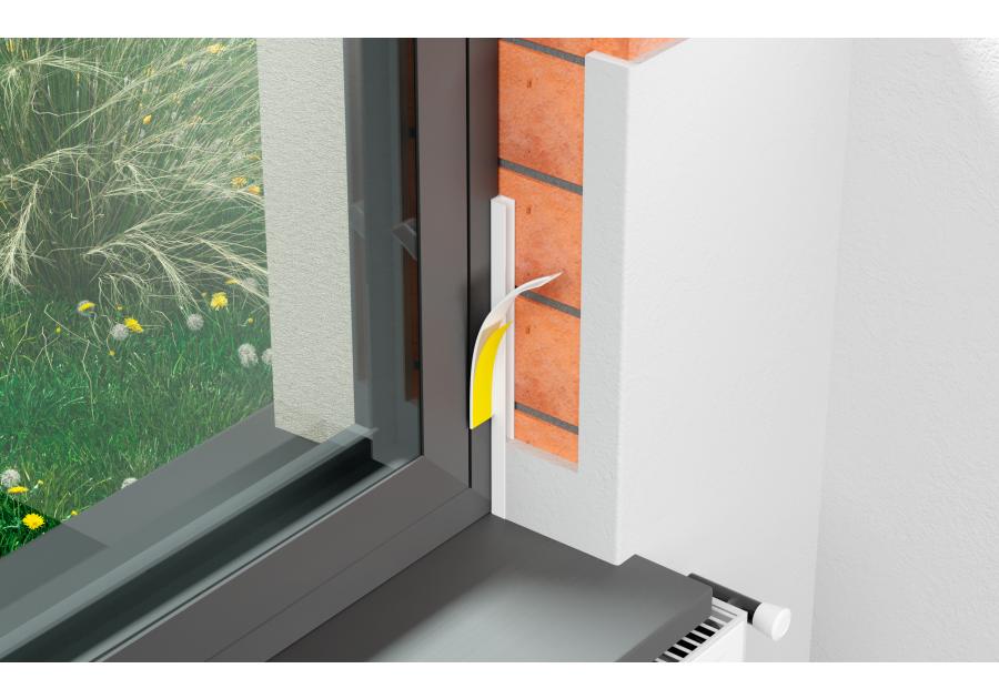 Zdjęcie: Listwa PVC przyokienna, dylatacyjna, tynkarska bez uszczelki BP12 MINI BU L300 6/3 biały BELLA PLAST