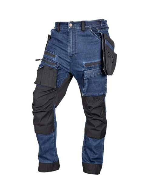 Zdjęcie: Spodnie robocze Denim, wzmocnienia Cordura, odpinane kieszenie kaburowe, rozmiar L NEO TOOLS