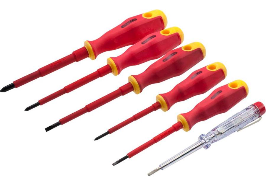 Zdjęcie: Wkrętaki 6 elementy elektrotechniczne s-12445 STALCO