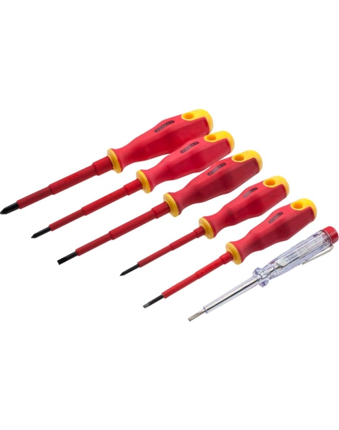 Zdjęcie: Wkrętaki 6 elementy elektrotechniczne s-12445 STALCO