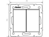 Zdjęcie: Łącznik podwójny schodowy Logi 02-1060-102 MOWION
