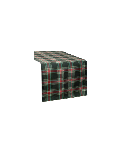 Zdjęcie: Bieżnik świąteczny Aurora 40x180 cm zielono-czerwony EUROFIRANY