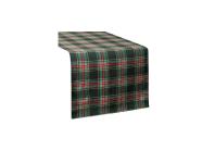 Zdjęcie: Bieżnik świąteczny Aurora 40x180 cm zielono-czerwony EUROFIRANY