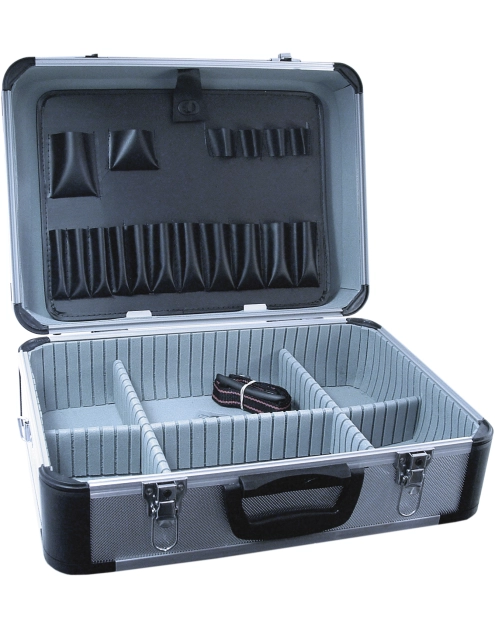 Zdjęcie: Walizka narzędziowa aluminiowa 455x330x170 mm srebrna DEDRA